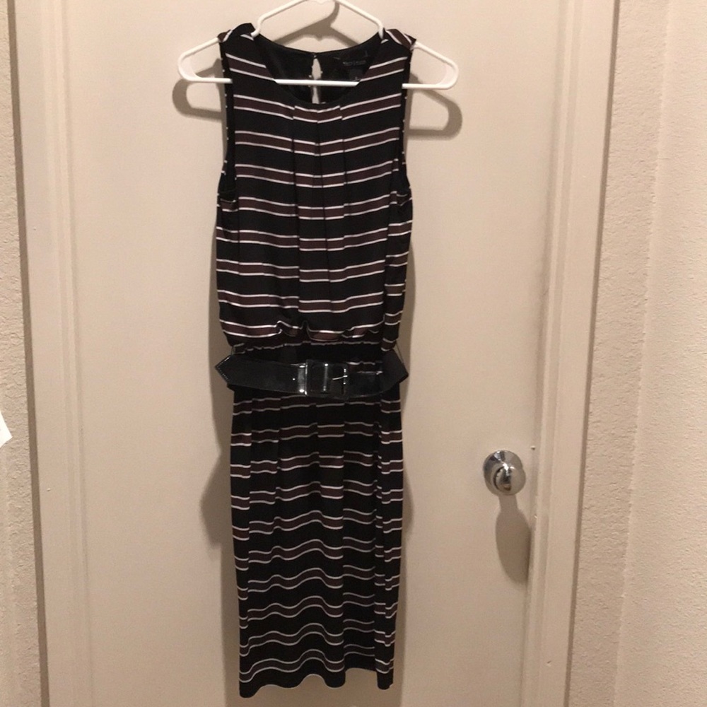 White House Black Market striped sheath dress